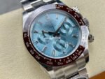 Clean Factory Rolex Daytona 116506-0002 40mm Full Platinum Ice Diamond Baguette Blue Dial - Image 2