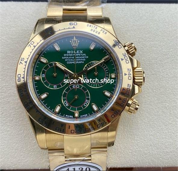 Clean-Factory-Rolex-Daytona-116508-0013-40mm-Full-Gold-Green-Dial-3.jpg Clean Factory Rolex Daytona 116508-0013 40mm Full Gold Green Dial - Image 1