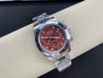 Clean Factory Rolex Daytona 116509G 40mm Full White Gold Diamond Red Dial - Image 4