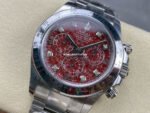 Clean Factory Rolex Daytona 116509G 40mm Full White Gold Diamond Red Dial - Image 3