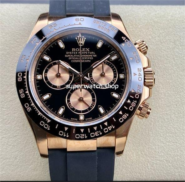 Clean-Factory-Rolex-Daytona-116515LN-0012-40mm-Rose-Gold-Oysterflex-Black-Dial-4.jpg Clean Factory Rolex Daytona 116515LN-0012 40mm Rose Gold Oysterflex Black Dial - Image 1