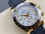 Clean Factory Rolex Daytona 116518LN-0041 40mm Yellow Gold Oysterflex White Dial - Image 2