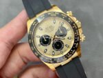 Clean Factory Rolex Daytona 116518LN-0048 40mm Yellow Gold Oysterflex Black Eye Gold Dial - Image 2