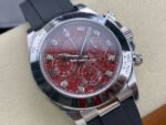 Clean Factory Rolex Daytona 116519LN 40mm White Gold Oysterflex Diamond Red Dial - Image 2