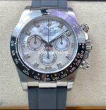 Clean Factory Rolex Daytona 116519LN-0026 40mm White Gold Oysterflex Diamond Mop Mother Of Pearl Dial