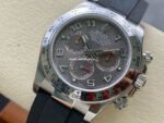 Clean Factory Rolex Daytona 116519LN 40mm White Gold Oysterflex Arab Number Racing Grey Dial - Image 3