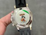 Clean Factory Rolex Daytona 116519LN 40mm White Gold Oysterflex Arabic Number Black Eye White Dial - Image 7