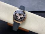 Clean Factory Rolex Daytona 126515LN-0002 40mm Rose Gold Oysterflex Black Dial - Image 4