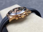 Clean Factory Rolex Daytona 126515LN-0002 40mm Rose Gold Oysterflex Black Dial - Image 6