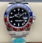 Clean Factory Rolex GMT-Master II 126710BLRO-0002 Pepsi 40mm Full 904L Black Dial