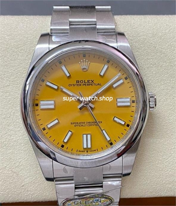 Clean-Factory-Rolex-Oyster-Perpetual-124300-0004-41mm-Full-904L-Yellow-Dial-7.jpg Clean Factory Rolex Oyster Perpetual 124300-0004 41mm Full 904L Yellow Dial - Image 1