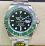 Clean Factory Rolex Starbucks Submariner Date 41mm 126610LV Black Dial