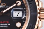 Clean Factory Rolex Yacht-Master 126655-0002 40mm Rose Gold Oysterflex Black Dial - Image 4