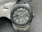 DIW Factory Audemars Piguet Royal Oak 15500 VOIDLINE Carbon Fiber Green Line Rubber Strap Black Dial - Image 2