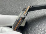 DIW Factory Audemars Piguet Royal Oak 15500 VOIDLINE Carbon Fiber Orange Line Rubber Strap Black Dial - Image 6