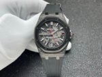DIW Factory Audemars Piguet Royal Oak 15500 VOIDLINE Carbon Fiber Red Line Rubber Strap Black Dial