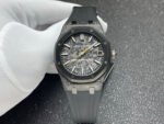 DIW Factory Audemars Piguet Royal Oak 15500 VOIDLINE Carbon Fiber Yellow Line Rubber Strap Black Dial