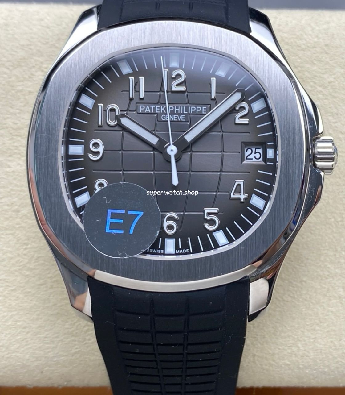 E7-Factory-Patek-Philippe-Aquanaut-40mm-5167A-001-Black-Rubber-Strap-Black-Dial-1.jpeg E7 Factory Patek Philippe Aquanaut 40mm 5167A-001 Black Rubber Strap Black Dial - Image 1