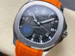 E7 Factory Patek Philippe Aquanaut 40mm 5167A-001 Orange Rubber Strap Black Dial - Image 3