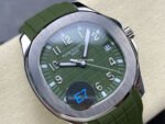 E7 Factory Patek Philippe Aquanaut 40mm 5168G-010 White Gold Rubber Strap Avocado Green Dial - Image 2