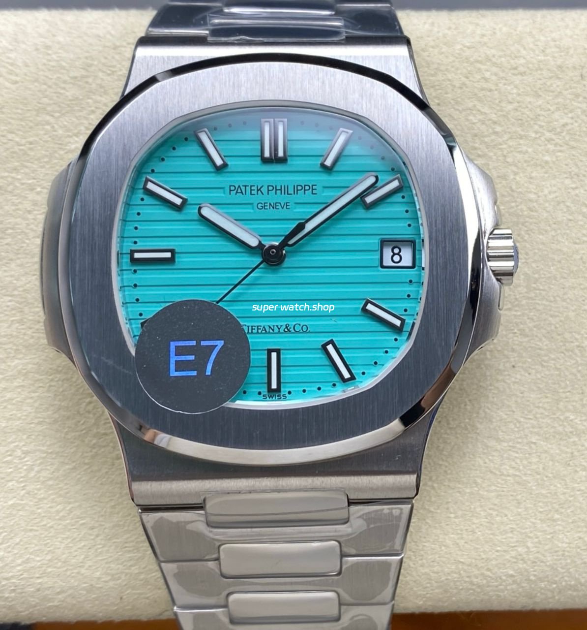 E7-Factory-Patek-Philippe-Nautilus-57111A-018-40mm-Tiffany-Blue-Dial-9.jpeg E7 Factory Patek Philippe Nautilus 57111A-018 40mm Tiffany Blue Dial - Image 1