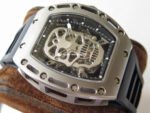 EUR Factory Richard Mille RM052 44mm Full Titanium Black Rubber Strap Skeletonized Black Dial - Image 3