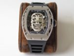 EUR Factory Richard Mille RM052 44mm Full Titanium Black Rubber Strap Skeletonized Black Dial