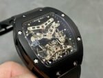 EUR Factory Richard Mille Tourbillon RM 027 40mm Titanium Rubber Strap Skeletonized Dial - Image 2