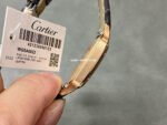 F1 Factory Cartier Santos Dumont WGSA0022 27.5mm Rose Gold Leather Strap Roman Numerals Silver Dial - Image 5