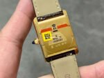 F1 Factory Cartier Tank Louis Cartier W1529756 25.5mm Yellow Gold Leather Strap Roman Numerals Silver Dial - Image 7