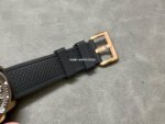 F5 Factory Cartier Calibre de Cartier Diver W7100052 42mm Rose Gold Rubber Strap Roman Numerals Black Dial - Image 8