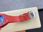 G+ Factory Richard Mille RM07-01 31.4mm Red Carbon Fiber Red Rubber Strap Skeletonized Dial - Image 8