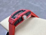 G+ Factory Richard Mille RM07-01 31.4mm Red Carbon Fiber Red Rubber Strap Skeletonized Dial - Image 6
