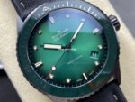 GF Factory Blancpain Fifty Fathoms Bathyscaphe 5000 0153 01S 43mm Ceramic Textile Strap Green Dial - Image 2