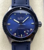 GF Factory Blancpain Fifty Fathoms Bathyscaphe 5000-0240-O52A 43mm Ceramic Textile Strap Blue Dial