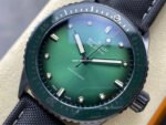GF Factory Blancpain Fifty Fathoms Bathyscaphe 5005-0153-NABA 43mm Ceramic Textile Strap Green Dial - Image 3