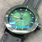 GF Factory Blancpain Fifty Fathoms Bathyscaphe 5005-0153-NABA 45mm Ceramic Textile Strap Green Dial - Image 3