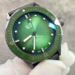GF Factory Blancpain Fifty Fathoms Bathyscaphe 5005-0153-NABA 45mm Ceramic Textile Strap Green Dial - Image 2