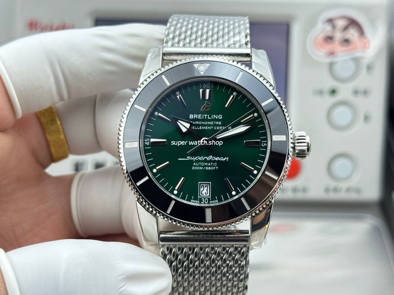 GF-Factory-Breitling-Superocean-Heritage-B31-AB3111361L1A1-42mm-Steel-Green-Dial-7.jpeg GF Factory Breitling Superocean Heritage B31 AB3111361L1A1 42mm Steel Green Dial - Image 1