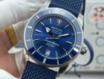 GF Factory Breitling Superocean Heritage ll AB2010 42mm Steel Rubber Strap Blue Dial - Image 3