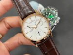 GF Factory Jaeger-LeCoultre Master Ultra Thin Réserve de Marche Q1372520 39mm Rose Gold Leather Strap Silver Dial - Image 2