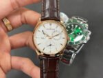 GF Factory Jaeger-LeCoultre Master Ultra Thin Réserve de Marche Q1372520 39mm Rose Gold Leather Strap Silver Dial