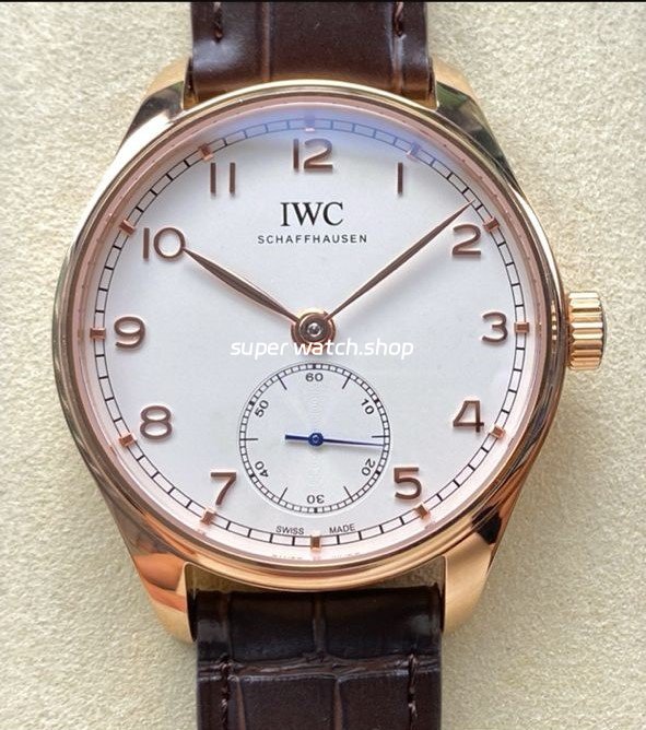GR-Factory-IWC-Portuguese-IW358306-40mm-Rose-Gold-Leather-Strap-Arabic-Numerals-White-Dial-2.jpg GR Factory IWC Portuguese IW358306 40mm Rose Gold Leather Strap Arabic Numerals White Dial - Image 1