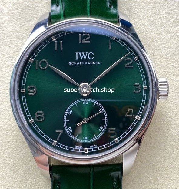 GR-Factory-IWC-Portuguese-IW358310-40mm-Steel-Leather-Strap-Arabic-Numerals-Green-Dial-5.jpg GR Factory IWC Portuguese IW358310 40mm Steel Leather Strap Arabic Numerals Green Dial - Image 1