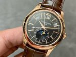 GR Factory Patek Philippe Annual Calendar 5205R-010 40mm Rose Gold Leather Strap Black Dial - Image 3