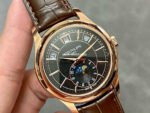 GR Factory Patek Philippe Annual Calendar 5205R-010 40mm Rose Gold Leather Strap Black Dial - Image 2
