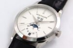 GR Factory Patek Philippe Annual Calendar 5396G-011 38mm White Gold Leather Strap Silver Dial - Image 3