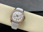GR Factory Patek Philippe Aquanaut 5269/200R-001 38.8mm Rose Gold White Rubber Strap Arabic Numerals White Dial - Image 5