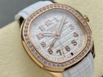 GR Factory Patek Philippe Aquanaut 5269/200R-001 38.8mm Rose Gold White Rubber Strap Arabic Numerals White Dial - Image 2
