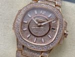 GR Factory Patek Philippe Nautilus 7021/1R-001 33.6mm Full Jewelry Rose Gold Jewelry Dial - Image 3